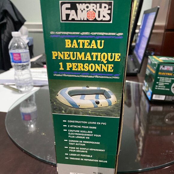 1 Person Vinyl Inflatable Boat - Picture 2 of 4